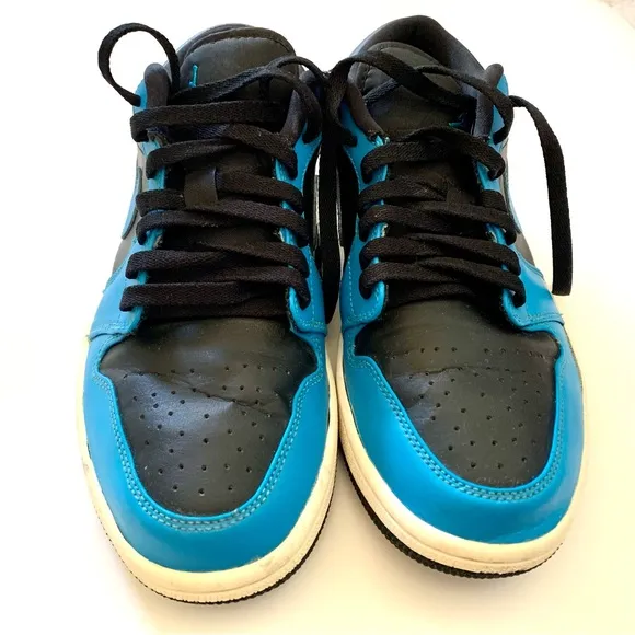 Nike Men’s Size 9 - Air Jordan 1 Low Laser Blue Sneakers