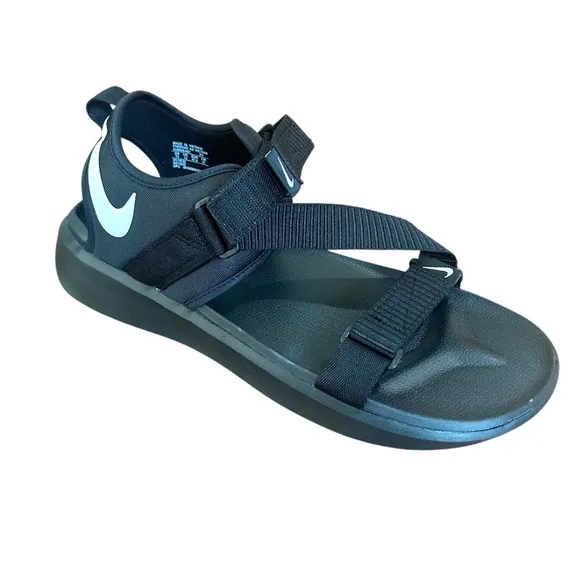 Nike Men’s Vista Sandals Size 13 Black Adjustable Strap Summer Sport Shoe NIB