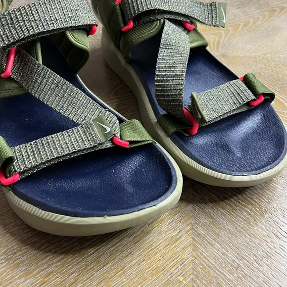 NIKE Men’s Vista Strap Sandals Slides DJ6606-300 Rough Green / Olive 15