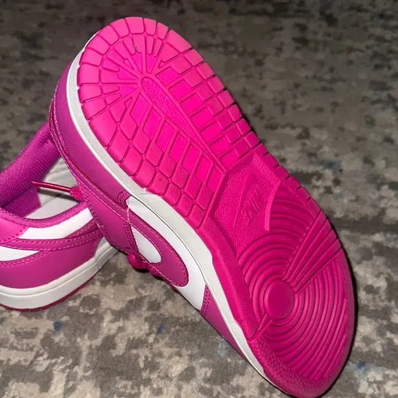 Nike Pink and White Sneakers Classic Design
