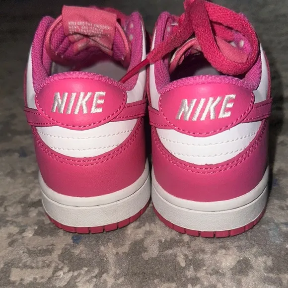 Nike Pink and White Sneakers Classic Design