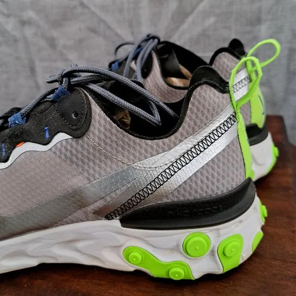 Nike React Element 55 men size 10 multi-colored low top sneakers #c13831-200
