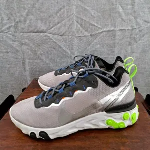 Nike React Element 55 men size 10 multi-colored low top sneakers #c13831-200