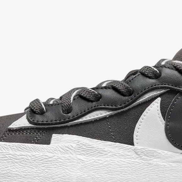 Nike Sacai Blazer Low Iron Grey Mens Sneakers 15