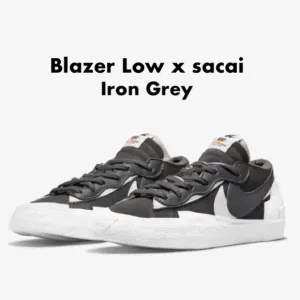 Nike Sacai Blazer Low Iron Grey Mens Sneakers 15
