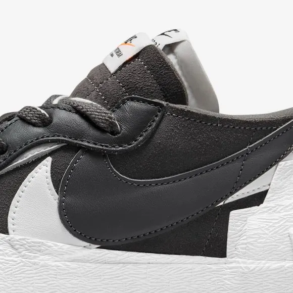 Nike Sacai Blazer Low Iron Grey Mens Sneakers 15