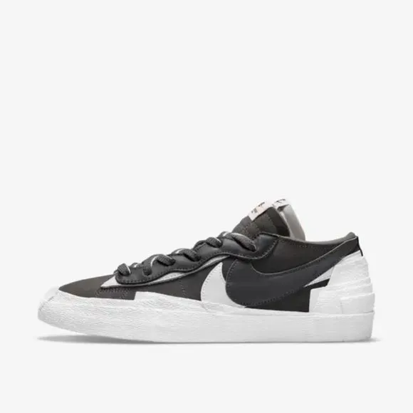 Nike Sacai Blazer Low Iron Grey Mens Sneakers 15