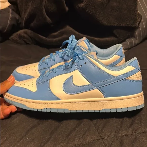 Nike Sky Blue and White Low-Tops