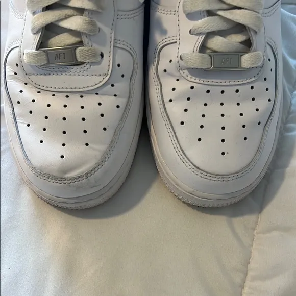 Nike White Air Force 1 Sneakers Leather Low-Top