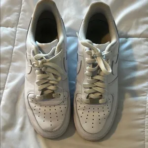 Nike White Air Force 1 Sneakers Leather Low-Top