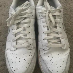 Nike White Low-Top Sneakers with Perforated Design