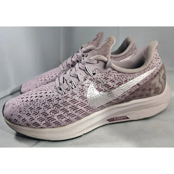 Nike Women's Air Zoom Pegasus 35 Pink/ Lavender Low Top Running Sneakers Size 6