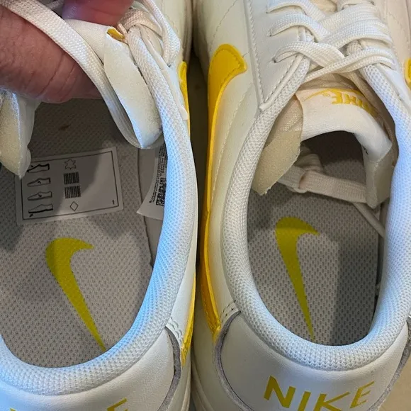 Nike women’s Blazer Platform White and Yellow Sneakers