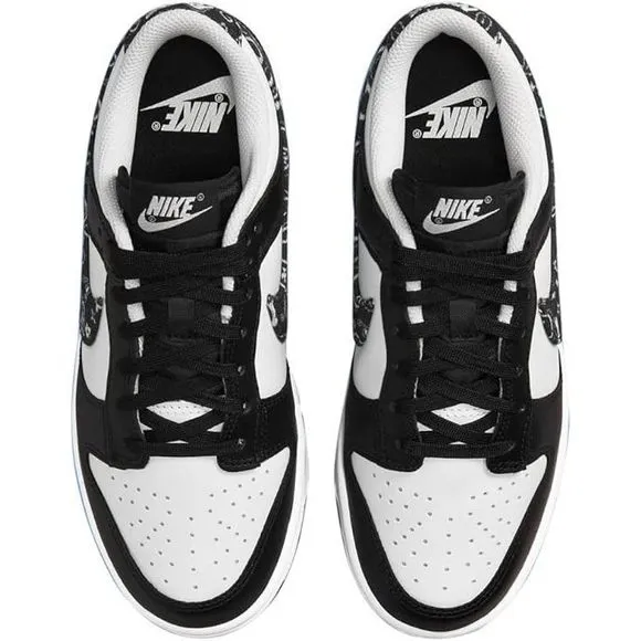 Nike Womens Dunk Low Essential Sneakers Size 5 White/Black-white-black