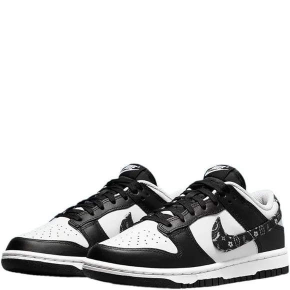 Nike Womens Dunk Low Essential Sneakers Size 5 White/Black-white-black
