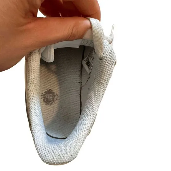 Nike Womens White Lace Up Air Force 1 Low Top Casual Sneakers Size 8.5
