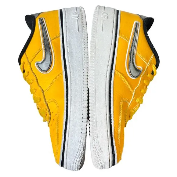 Nike Youth NBA x Air Force 1 Low Top LV8 GS Sneaker, University Gold Rare | 6Y