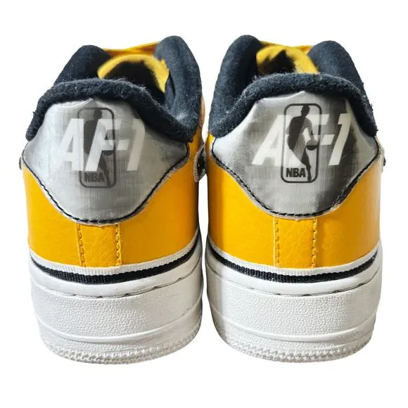 Nike Youth NBA x Air Force 1 Low Top LV8 GS Sneaker, University Gold Rare | 6Y