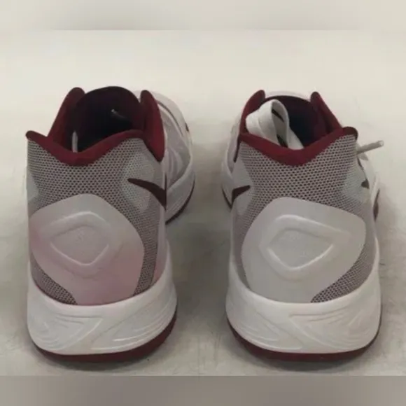 Nike Zoom Hyperfuse White Maroon Low Top Sneakers Size 13.5 New MSRP $140