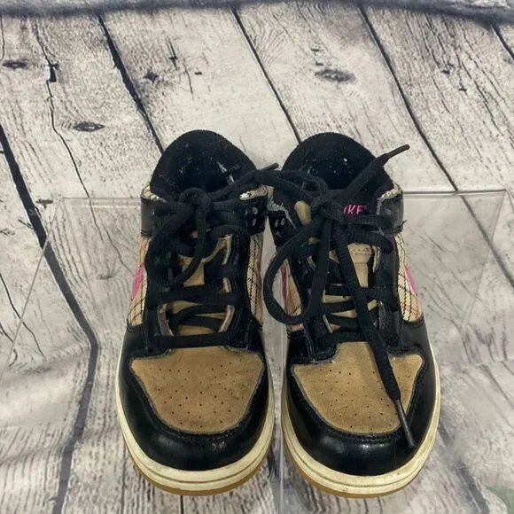 NIKE 2008 DUNK LOW TOP HEMP PLAID PINK FIRE SAIL SNEAKERS RARE 10.5