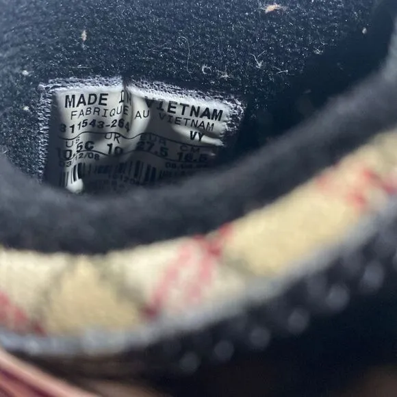 NIKE 2008 DUNK LOW TOP HEMP PLAID PINK FIRE SAIL SNEAKERS RARE 10.5