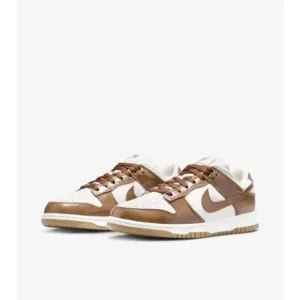 Nike Dunk Low FJ2260-001 Sneakers Women's Ale Brown White Leather Low Top PSS157