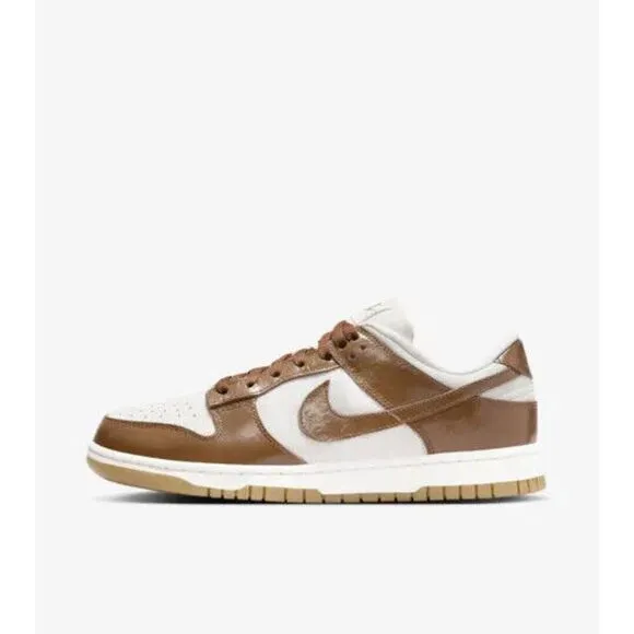 Nike Dunk Low FJ2260-001 Sneakers Women's Ale Brown White Leather Low Top PSS157