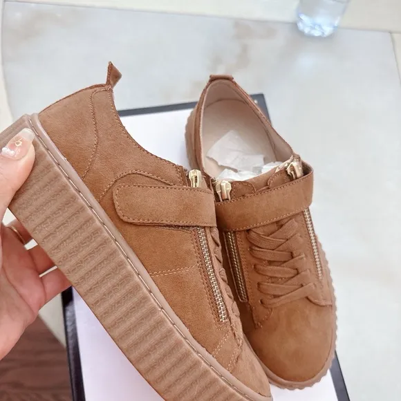 Nine West Suede Platform Sneakers - NWB