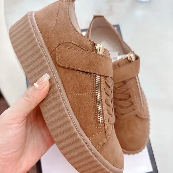 Nine West Suede Platform Sneakers - NWB