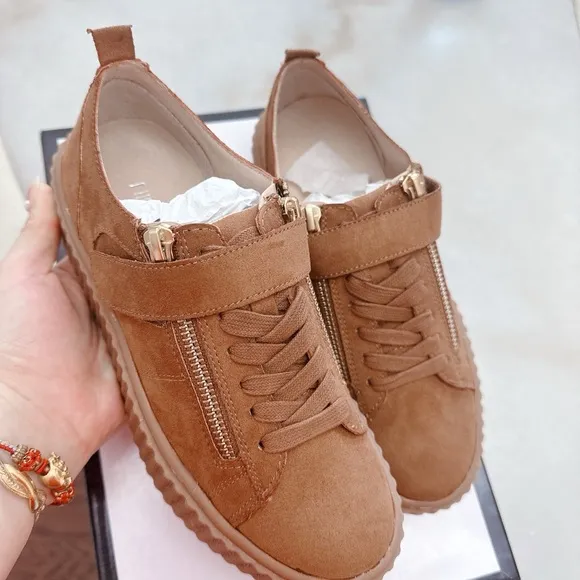 Nine West Suede Platform Sneakers - NWB