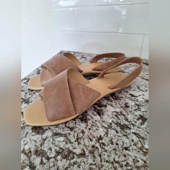 Nisolo All Day cross strap leather sandals size 8.5