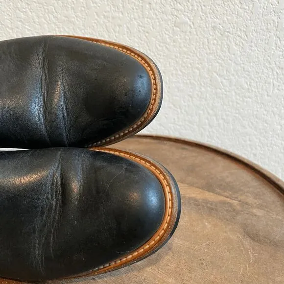 Nisolo Black Leather Carmen Chelsea Boot Ankle Booties Women's Size 8.5