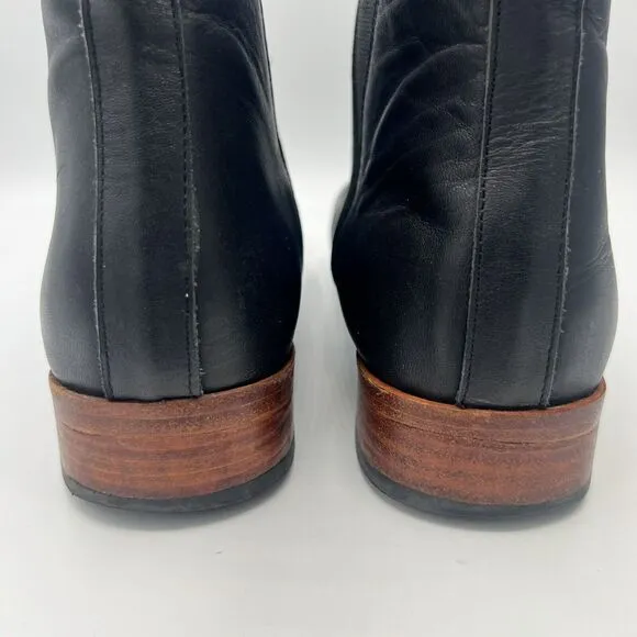 Nisolo Sz 9 Eva Everyday Chelsea Black Leather Boots