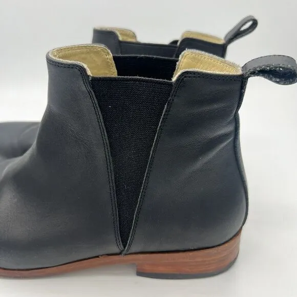 Nisolo Sz 9 Eva Everyday Chelsea Black Leather Boots