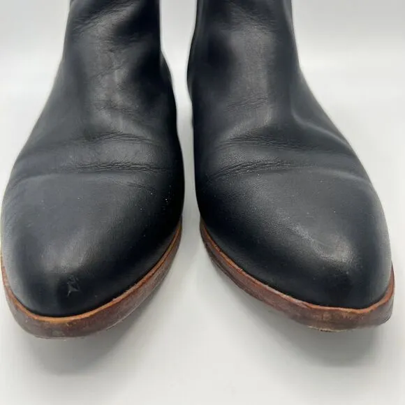 Nisolo Sz 9 Eva Everyday Chelsea Black Leather Boots