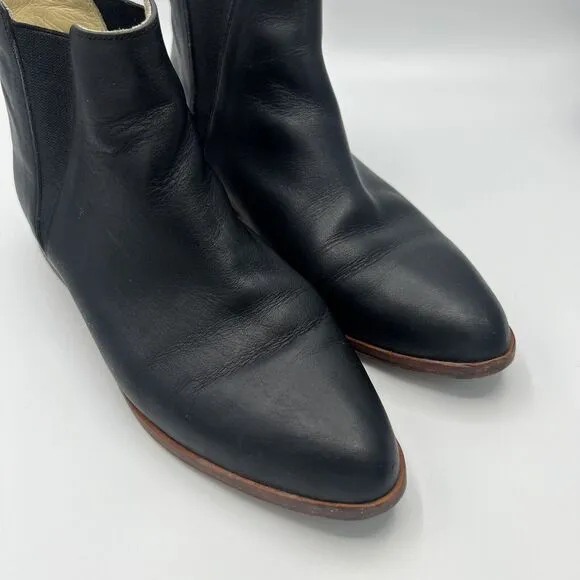 Nisolo Sz 9 Eva Everyday Chelsea Black Leather Boots