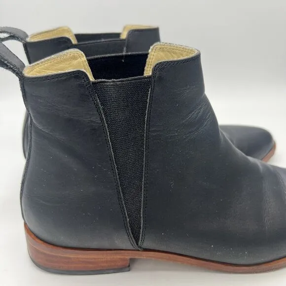 Nisolo Sz 9 Eva Everyday Chelsea Black Leather Boots