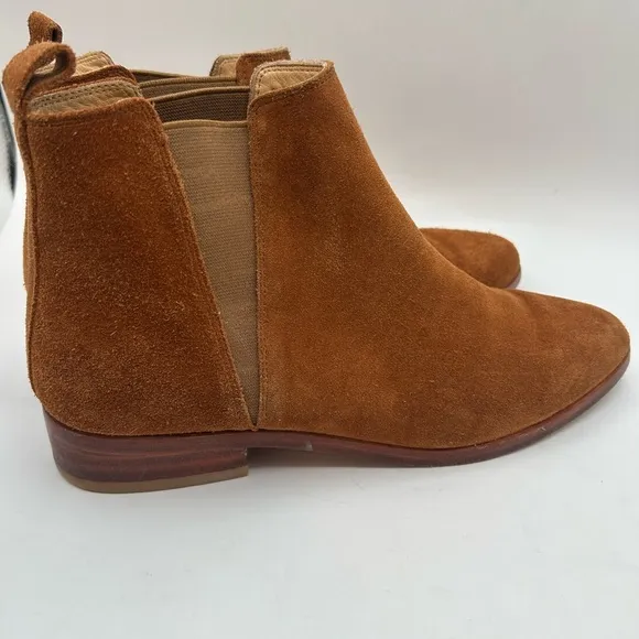 Nisolo Womens Nutmeg Suede &amp; Leather Chelsea Every Day Boots Booties Size 9