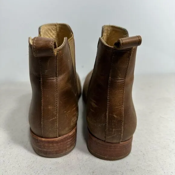 Nisolo Womens Size 7,5 Eva Everyday Chelsea Leather Boots in Almond