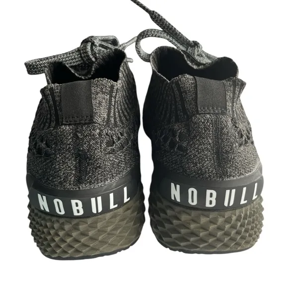 NOBULL Black Sneakers with Textured Knit Upper