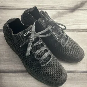 NOBULL Black Sneakers with Textured Knit Upper