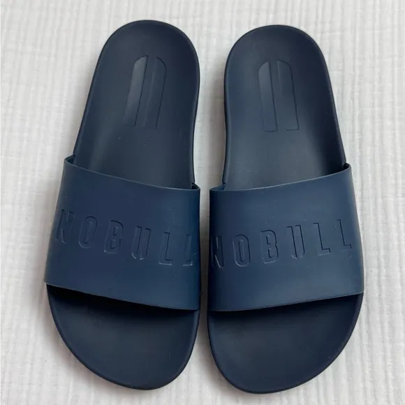 NoBull Navy Blue Slides Women’s Size 9.5 Men’s Size 8 Casual Slip On Sandals