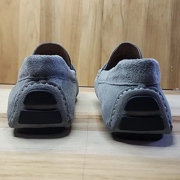 NORDSTROM GRAY DRIVING LOAFERS MENS 10.0 MADE BRAZIL NWOB ELEGANT