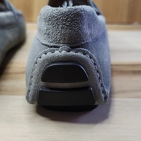 NORDSTROM GRAY DRIVING LOAFERS MENS 10.0 MADE BRAZIL NWOB ELEGANT