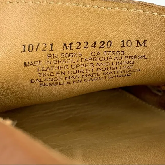 Nordstrom Men’s Driving Penny Loafer Natural Tan Leather Shoes Size 10