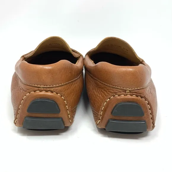 Nordstrom Men’s Driving Penny Loafer Natural Tan Leather Shoes Size 10