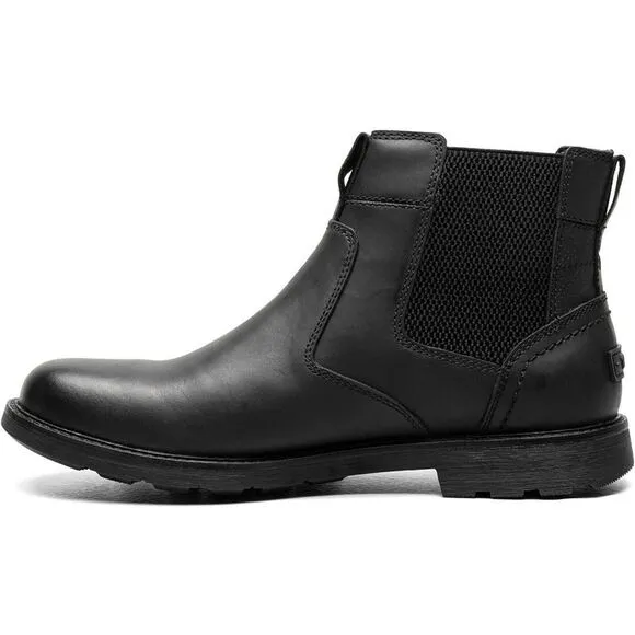 Nunn Bush Mens 1912 PT Chelsea Black Mixed Media Leather Chelsea Boots NWOB