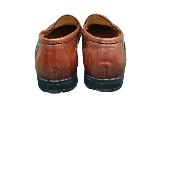 Nunn Bush Mens Brown  Leather  Loafers size 8W