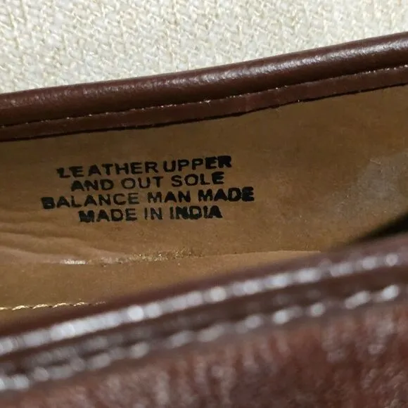 NUNN BUSH Mens Loafers Dress Tassel Brown Flex Leather Sz 9M Preppy Academia