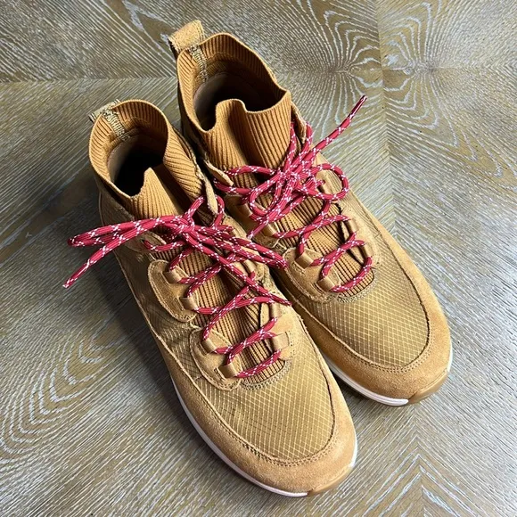 NURTURE Elias Mixed Material Platform High Top Sneakers 10
